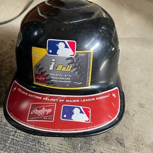 Rawlings Black T-Ball Helmet with MLB Logo